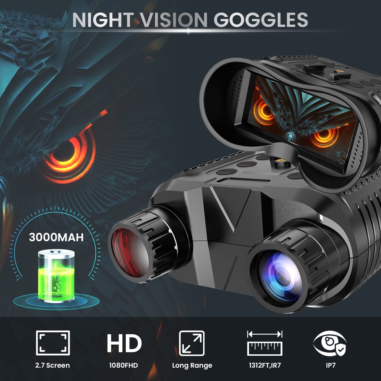 Amazon.com: Night Vision Goggles（2nd Generation Upgrade）-Night
